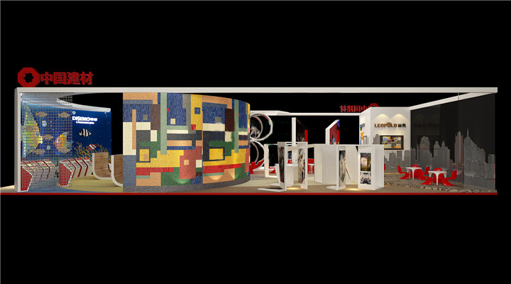 中國建材-上海建材展展台設計