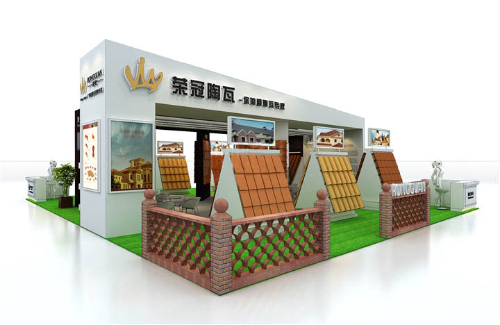 榮冠玻璃-廣州建材展展位設計
