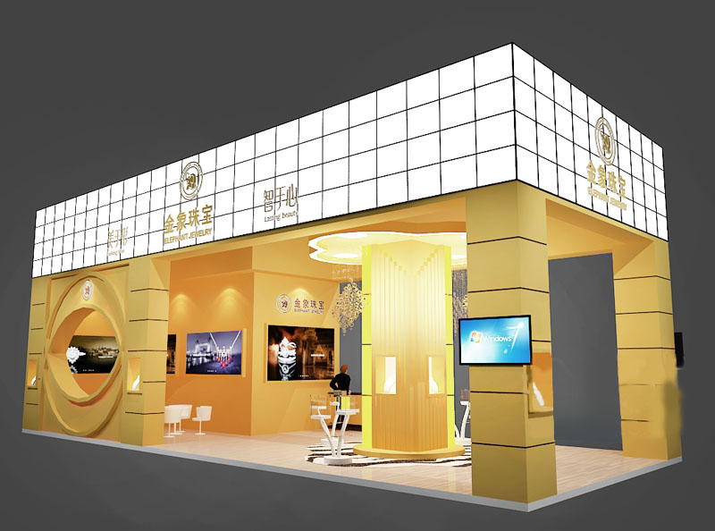 成都珠寶展台設計-金象珠寶
