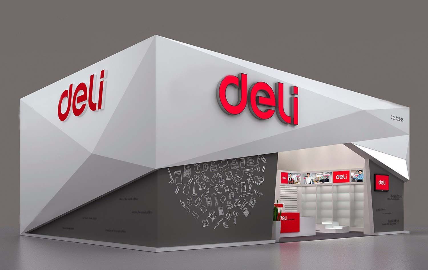 上海展台設計-deli-教育展展台設計