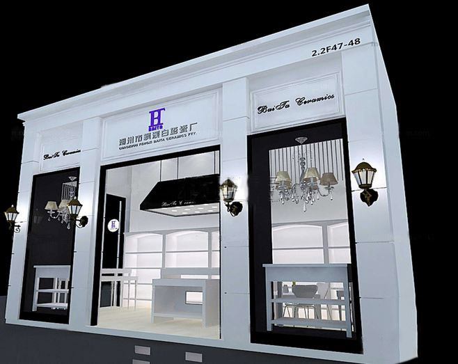 北京展台設計搭建公司-白塔-陶瓷展展位設計