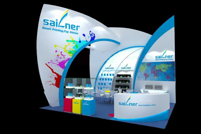 深圳展台設計-sailner-打印耗材展展台設計
