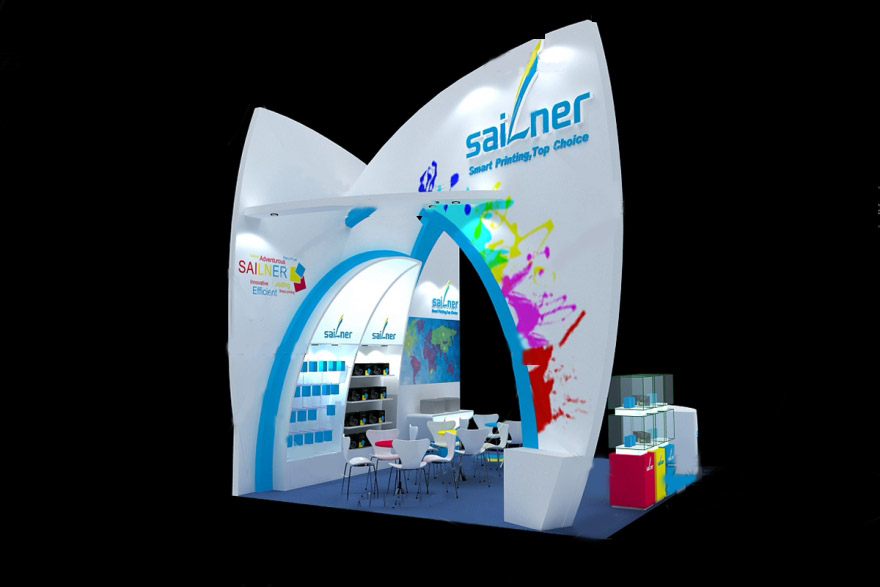 深圳展台設計-sailner-打印耗材展展台設計