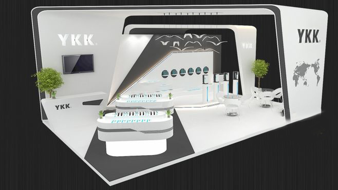 深圳展台搭建-YKK-麵料展展台搭建