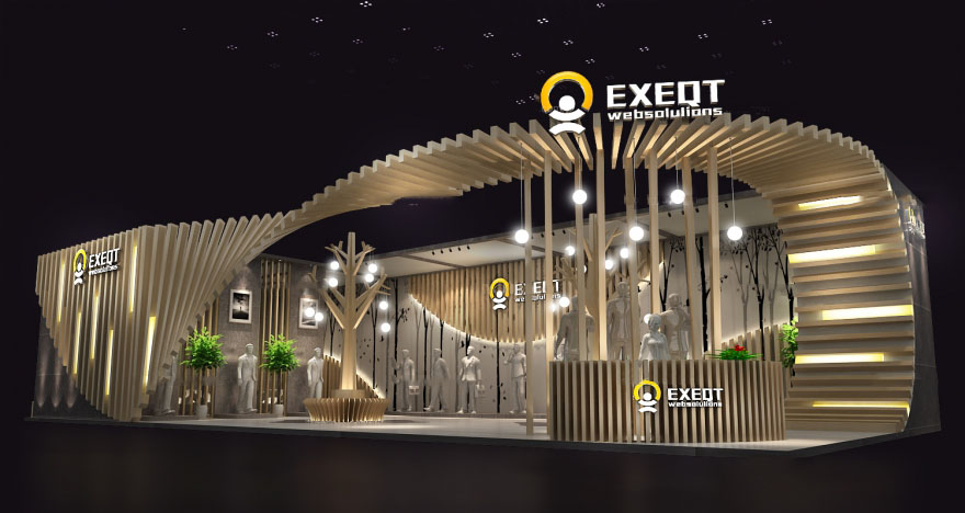 上海展位搭建-EXEQT-麵料展展位搭建