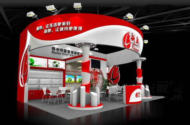 鄭州展台搭建-新奧-電梯展台搭建