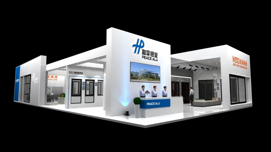 廣州裝修展台-和平鋁業-衣櫃展台裝修
