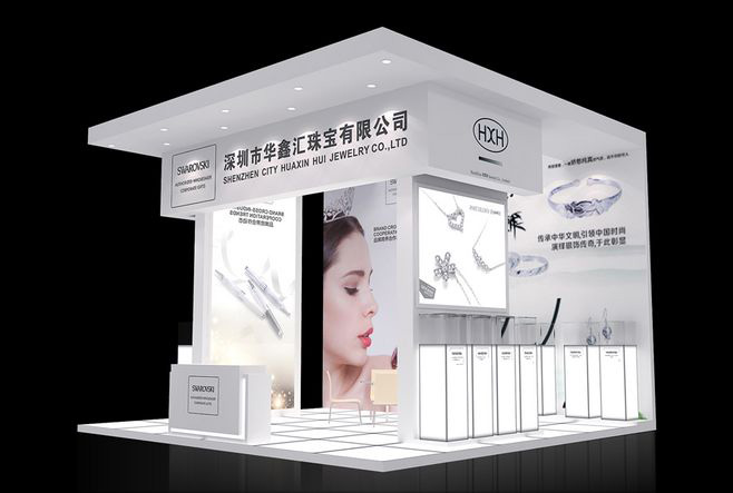 上海珠寶展位設計-華鑫珠寶