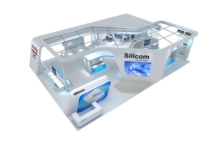 國際展覽裝修-Silicom-國外展台搭建|國外展位設計|國際展會布置