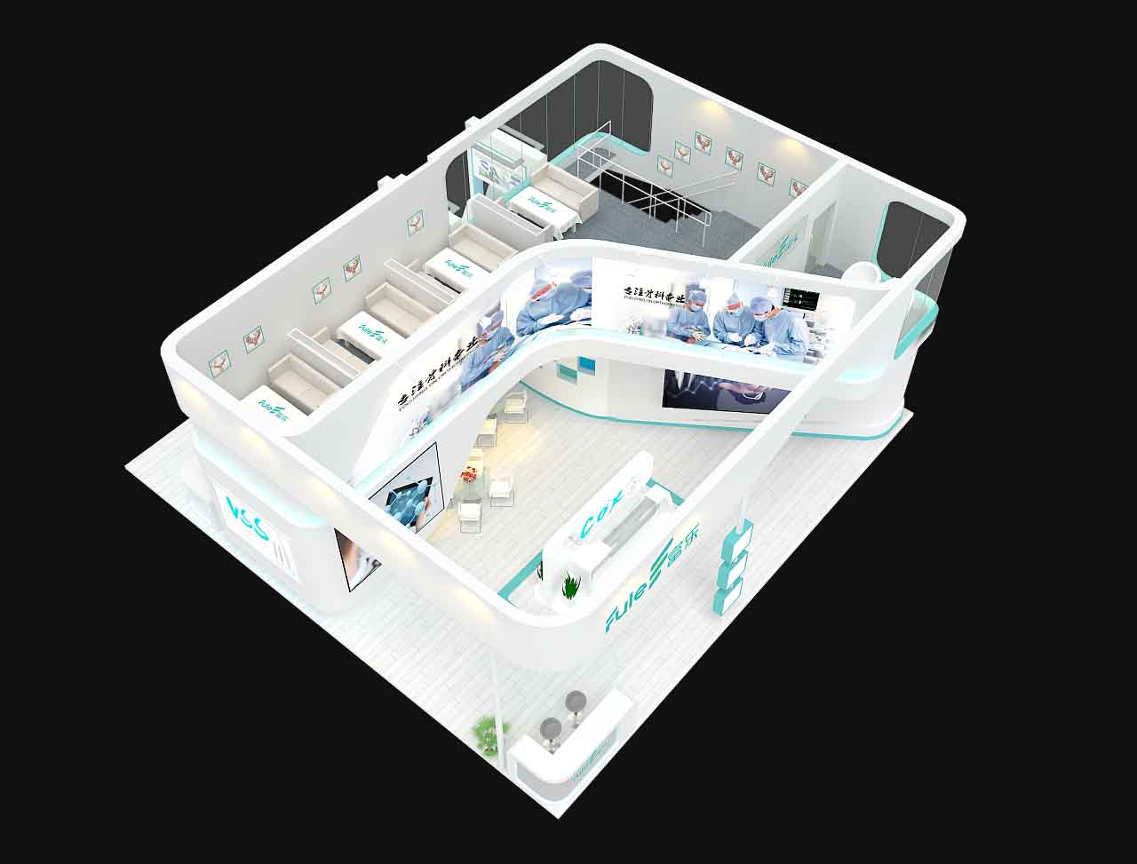深圳會展展會設計-富樂-醫療機械展會搭建