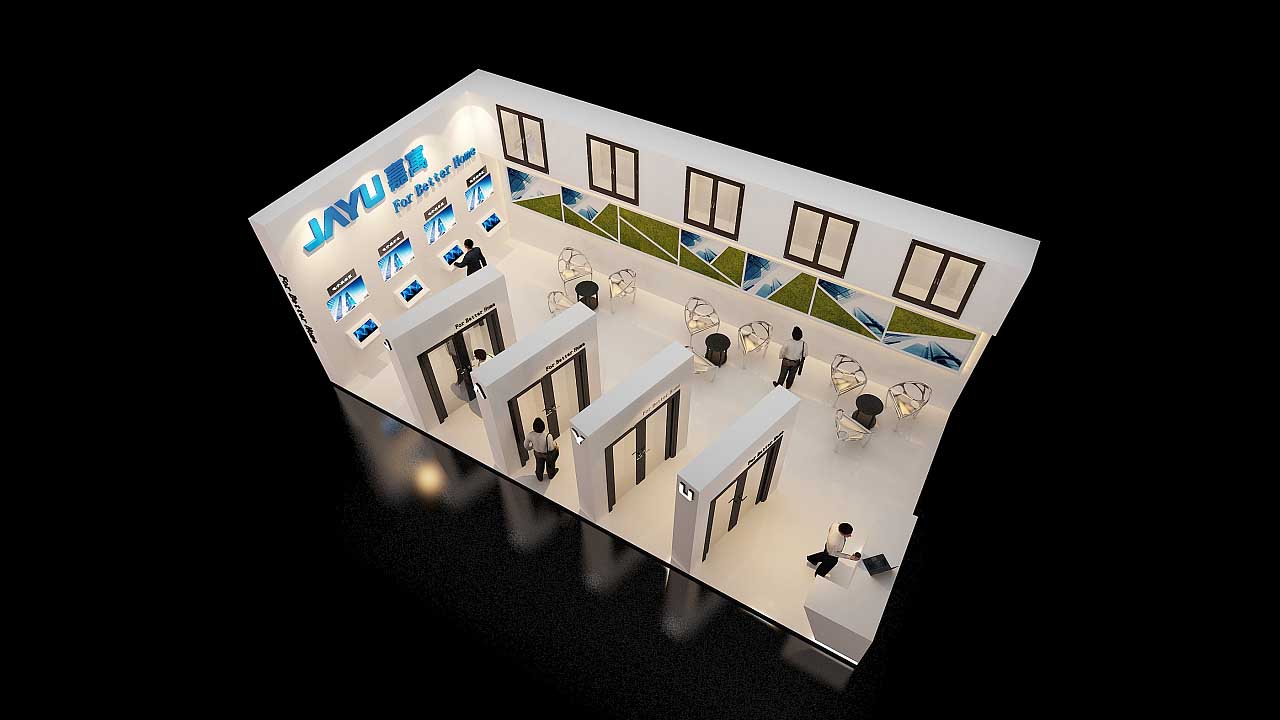 上海展覽展示設計-嘉寓-門窗展會搭建
