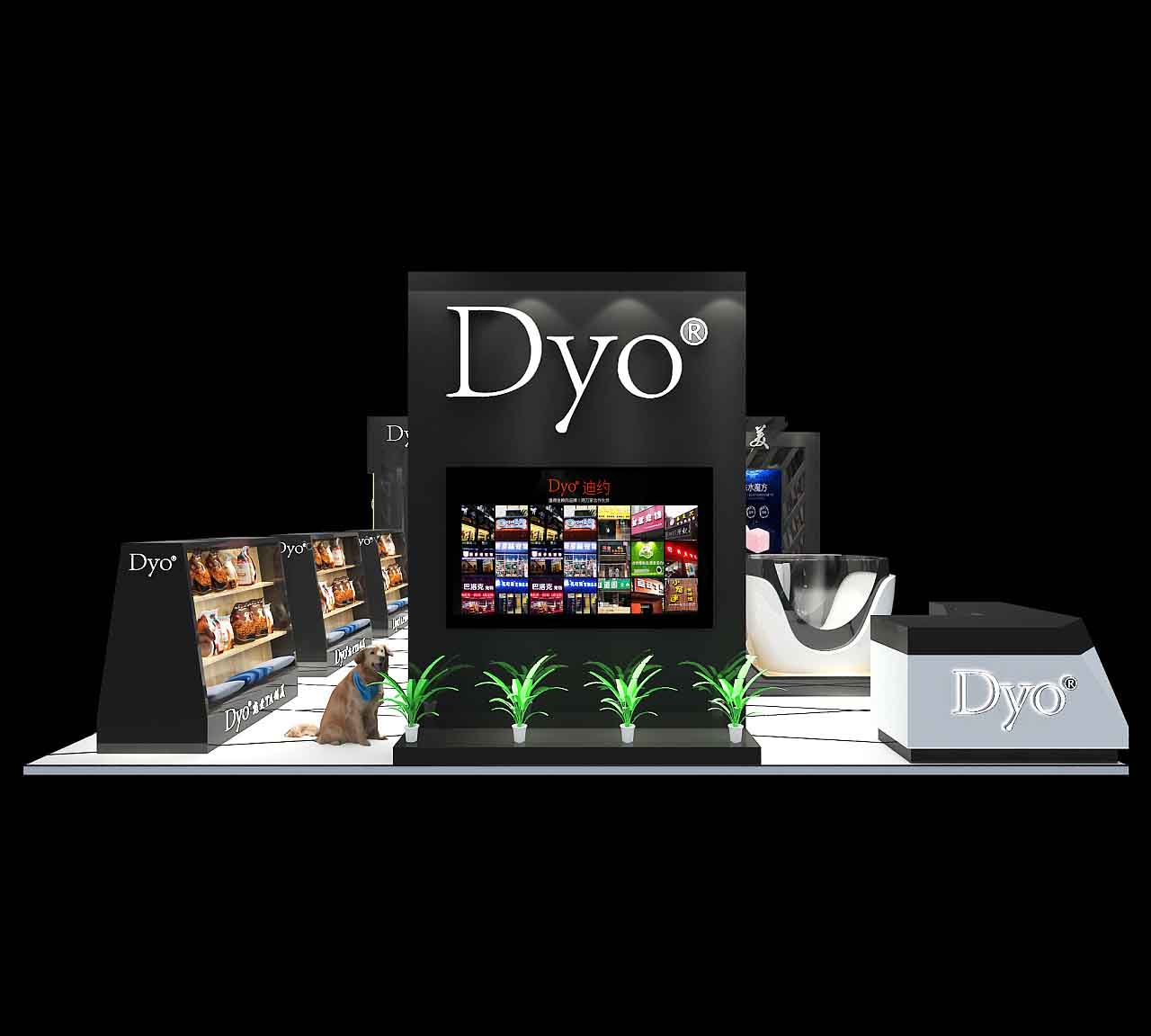 寵物展會展設計-Dyo-深圳會展展台搭建