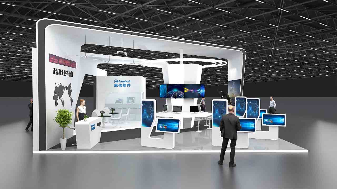 廣州展覽會展台搭建-思偉軟件-科技博覽會展會設計