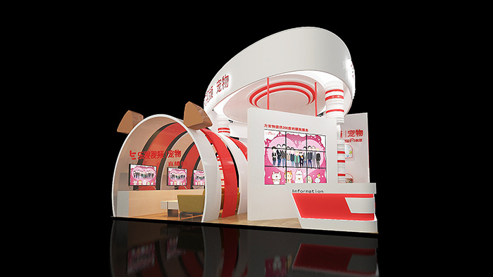 深圳設計展台搭建-有寵-寵物展台展會布置