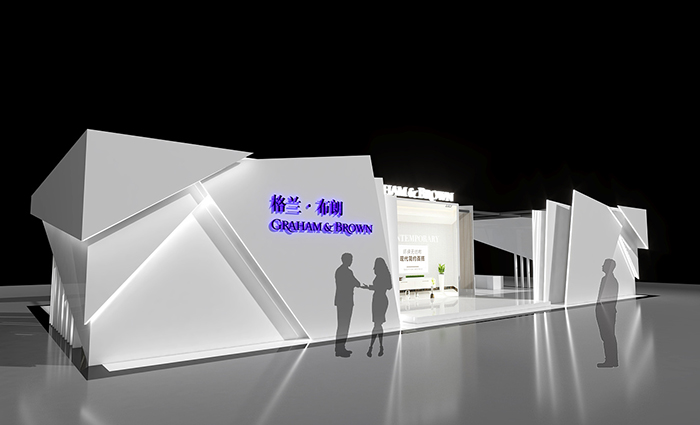 上海展台展位設計-格蘭布朗-裝飾材料展會展搭建