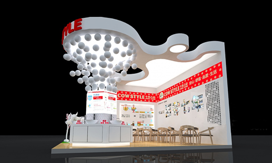 食品展台展會搭建-COW STYLE-廣州會展展台設計