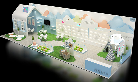 香港展位設計-CENTEL-嬰兒用品展會搭建設計