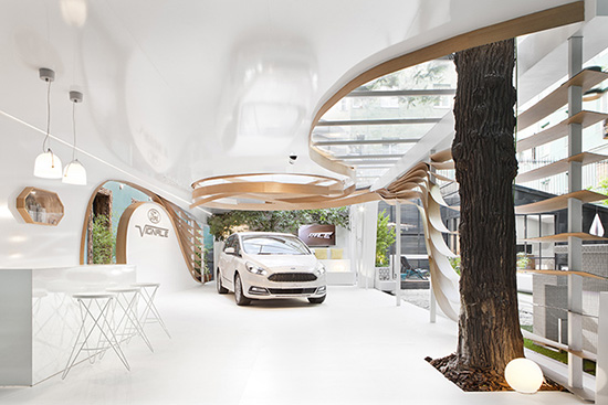 汽車展廳裝修設計-Ford Vignale-設計展廳搭建