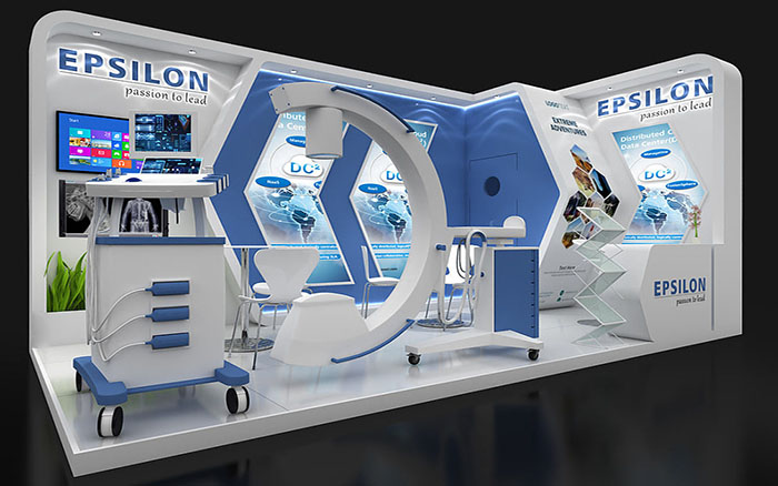 廣州展位展台設計製作-EPSILON-醫療機械展位搭建