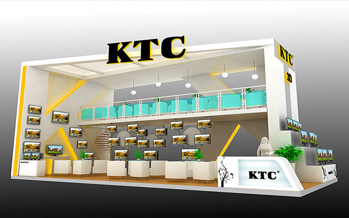 上海展會裝修-KTC-顯示器展台設計