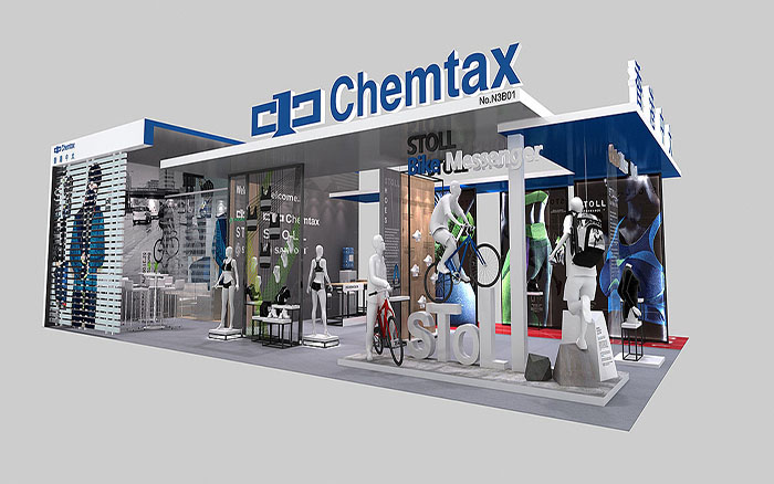 深圳布展搭建-chemtax-紡織器械展台設計