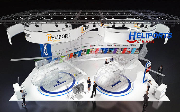 西安展覽展台搭建-HELIPORTS-航空展會設計
