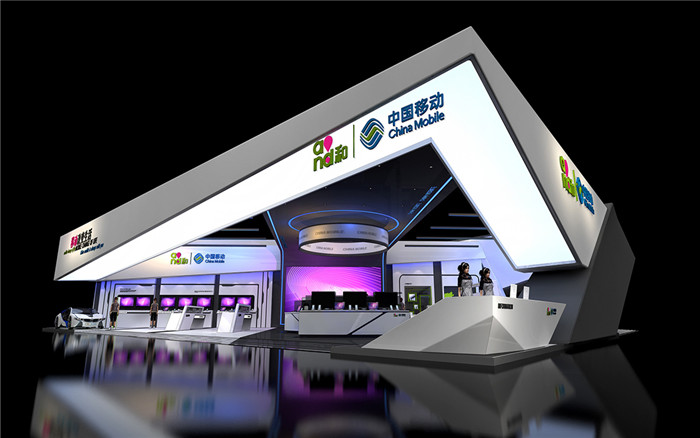 廣州汽車展展台設計-中國移動