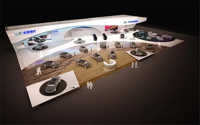 廣州汽車展展覽設計-北京現代