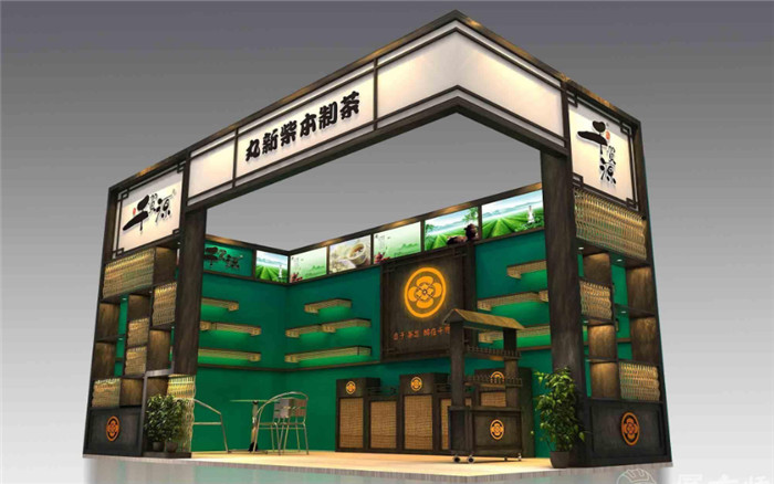 廣州茶博會展示設計-丸新柴本