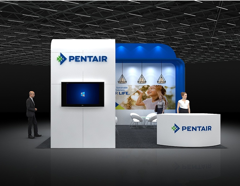 上海進口博覽會展台裝修-PENTAIR