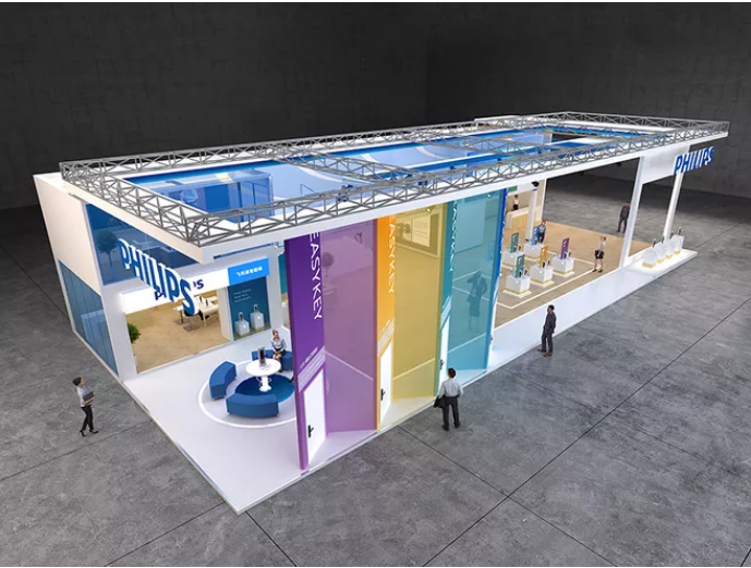 上海進口博覽會(hui) 展廳搭建圖片
