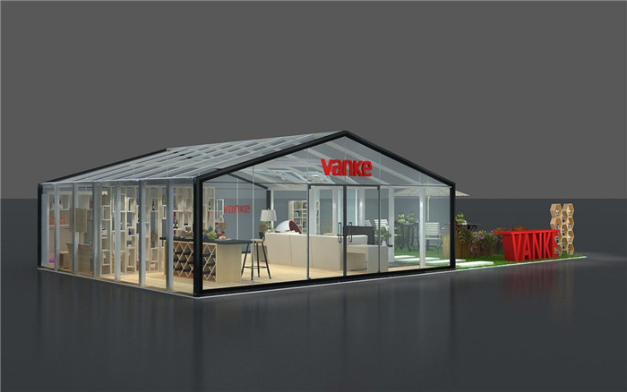 上海房地產展會搭建-萬科-房地產展台布置