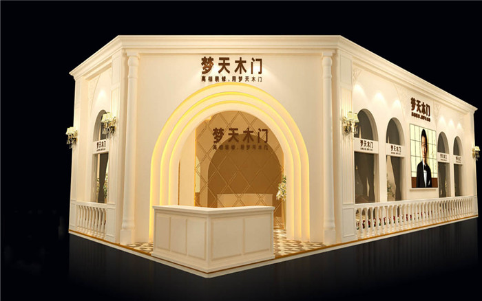 門窗展台搭建-夢天木門