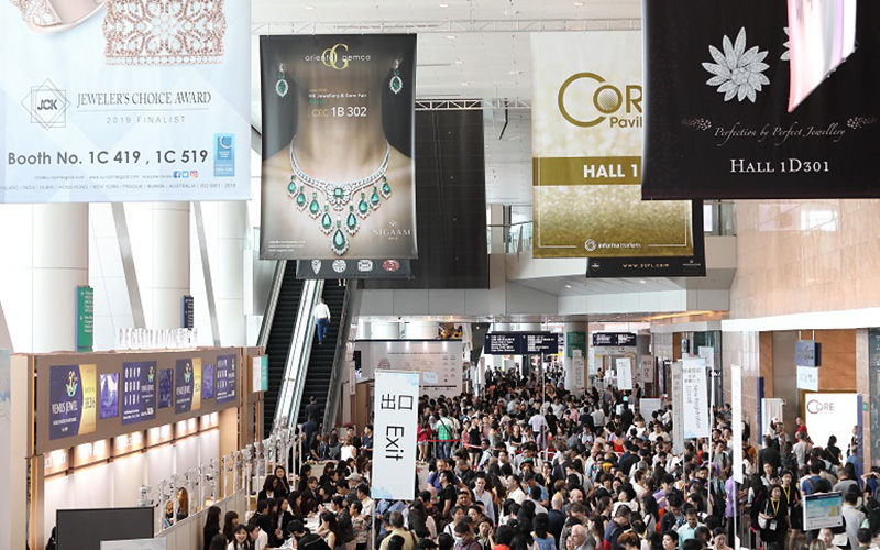 香港珠寶首飾展覽會(hui) 開幕現場